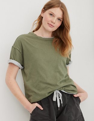 Aerie Distressed Boyfriend T-Shirt