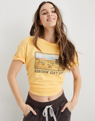 Aerie Distressed Boyfriend T-Shirt