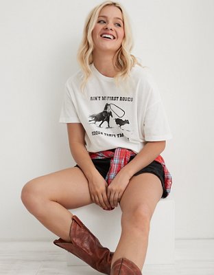 Aerie Distressed Boyfriend T-Shirt