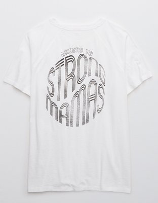 Mama By Aerie™ Distressed Raglan Boyfriend T-Shirt