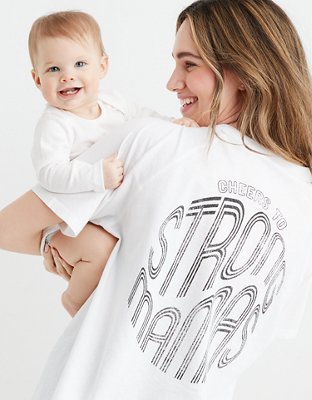 Mama By Aerie™ Distressed Raglan Boyfriend T-Shirt