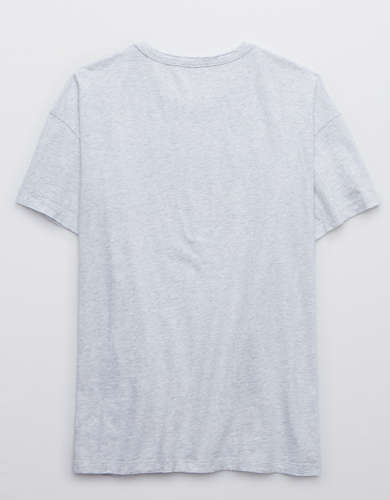 Aerie Distressed Graphic Oversized Boyfriend T-Shirt