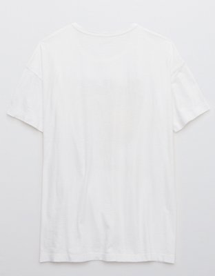 Женские футболки Aerie Distressed Graphic Oversized Boyfriend T-Shirt — фото 5