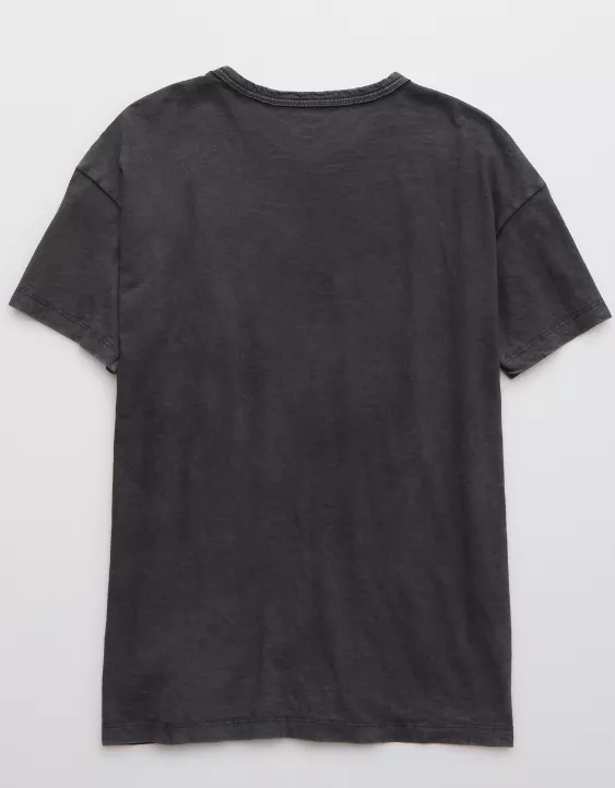 Aerie Distressed Oversized Boyfriend T-Shirt