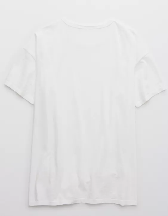 Aerie Distressed Basic Boyfriend T-Shirt