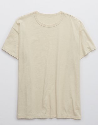 Aerie Distressed Basic Boyfriend T-Shirt