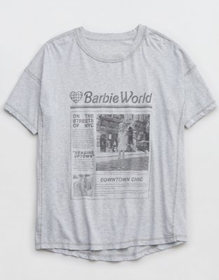 Женские футболки Aerie Oversized Barbie™ Graphic Boyfriend T-Shirt — фото 4