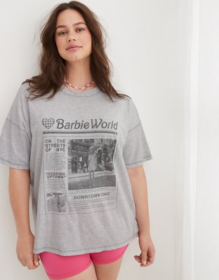 Женские футболки Aerie Oversized Barbie™ Graphic Boyfriend T-Shirt — фото 6