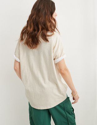 Aerie Graphic Oversized Boyfriend Tee