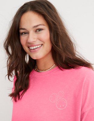 Aerie Graphic Oversized Boyfriend T-Shirt