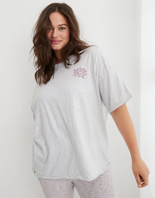 Aerie Graphic Oversized Boyfriend T-Shirt