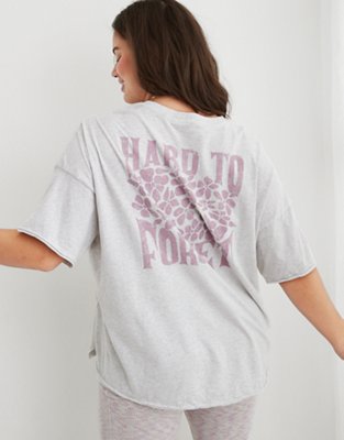 Aerie Graphic Oversized Boyfriend T-Shirt