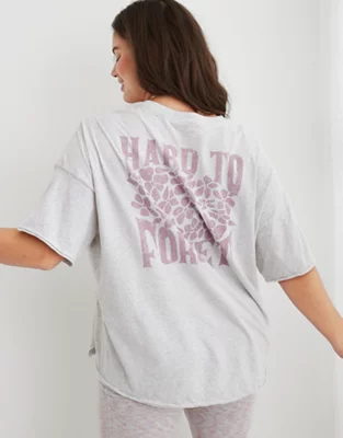 Aerie Graphic Oversized Boyfriend TShirt