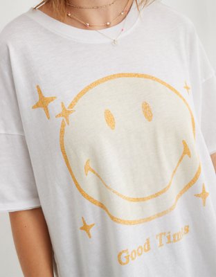 Aerie Graphic Oversized Boyfriend T-Shirt