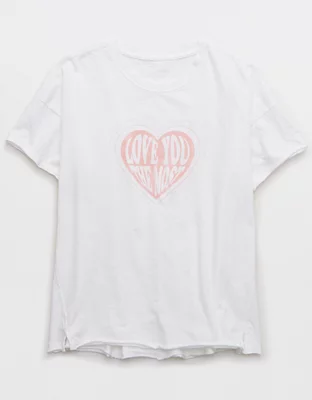 Aerie Graphic Oversized Boyfriend T-Shirt