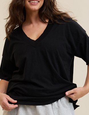 Aerie Basic V-Neck Boyfriend T-Shirt