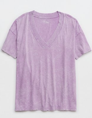 Aerie Extreme V-Neck Oversized Boyfriend T-Shirt