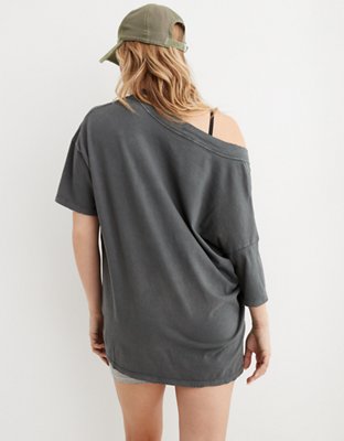 Aerie Extreme V-Neck Oversized Boyfriend T-Shirt