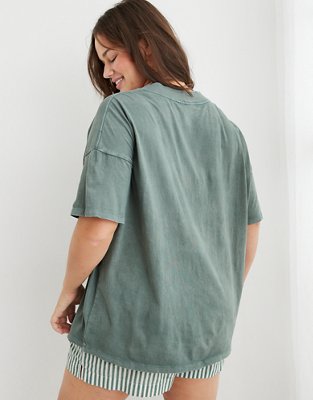 Aerie Extreme V-Neck Oversized Boyfriend T-Shirt