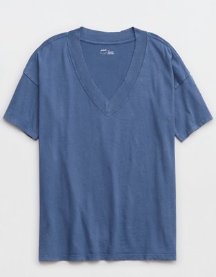 Aerie Extreme V-Neck Oversized Boyfriend T-Shirt