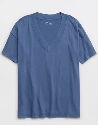Aerie Oversized Extreme V-Neck Boyfriend T-Shirt