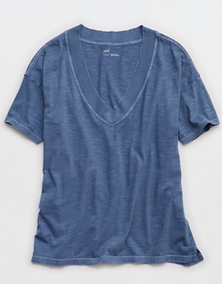 Aerie Extreme V-Neck Oversized Boyfriend T-Shirt | Aerie