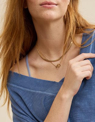 Женская футболка Aerie Extreme V-Neck Oversized Boyfriend, цвет: Стальной синий — фото 5
