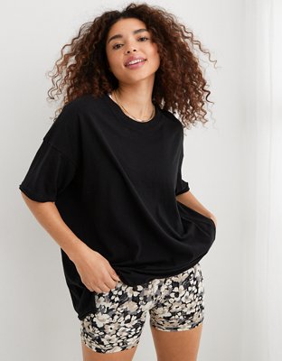 Black Oversized Boyfriend T Shirt