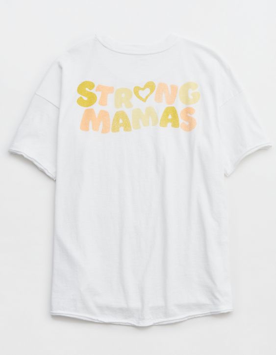 T-shirt petit ami à image surdimensionné Mama Aerie