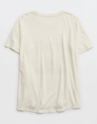 Женские футболки Aerie Crewneck Snoopy Graphic Oversized Boyfriend T-Shirt — фото 4