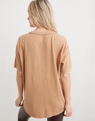 Aerie Crewneck Graphic Oversized Boyfriend T-Shirt