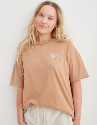 Aerie Smiley® Graphic Oversized Boyfriend TShirt