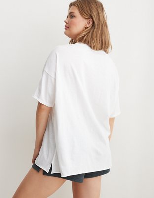 Женские футболки Aerie Smiley® Graphic Oversized Boyfriend T-Shirt — фото 2