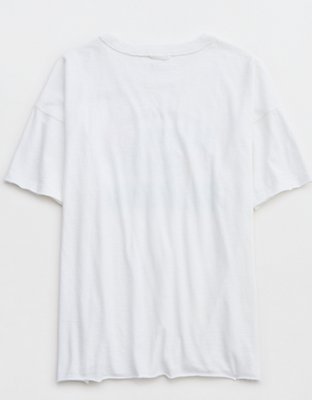 Aerie Smiley® Graphic Oversized Boyfriend T-Shirt