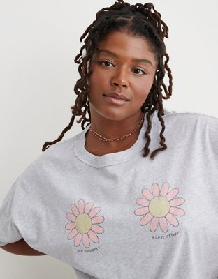Aerie Graphic Oversized Boyfriend TShirt