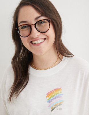 Женские футболки Aerie Pride Graphic Oversized Boyfriend T-Shirt