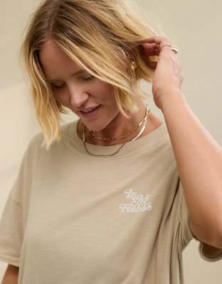 Aerie Oversized Graphic Boyfriend T-Shirt