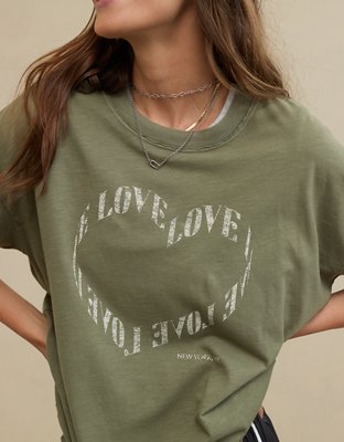 Aerie Oversized Graphic Boyfriend T-Shirt