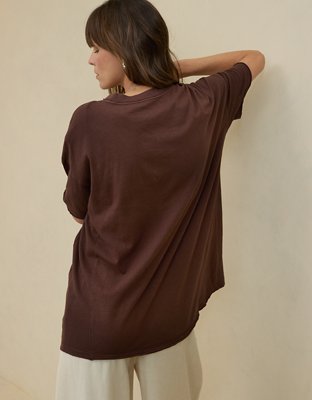 Aerie Crewneck Oversized Boyfriend T-Shirt