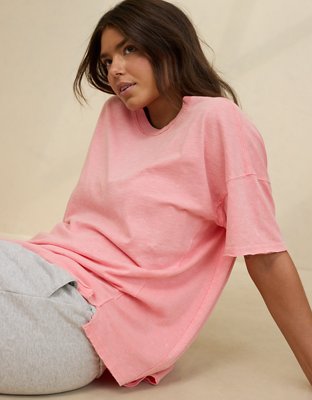 Aerie Crewneck Oversized Boyfriend T-Shirt