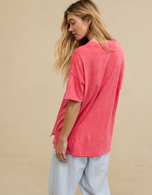 Женские футболки Aerie Crewneck Oversized Boyfriend T-Shirt — фото 2