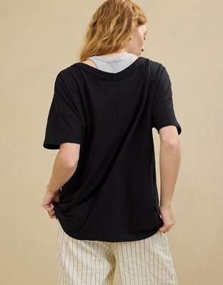 Aerie Oversized V-Neck Boyfriend T-Shirt