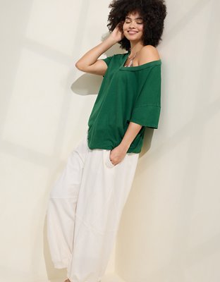 Aerie Oversized V-Neck Boyfriend T-Shirt