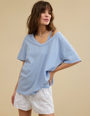 Aerie Oversized V-Neck Boyfriend T-Shirt