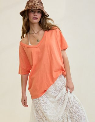 Aerie Oversized V-Neck Boyfriend T-Shirt