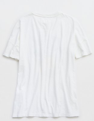 T-shirt petit ami à col rond surdimensionné Aerie