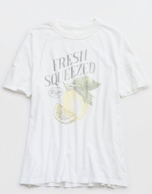 T-shirt petit ami à col rond surdimensionné Aerie