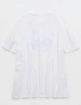 T-shirt petit ami à col rond surdimensionné Aerie