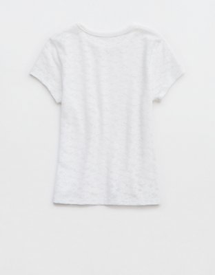 Aerie T-Shirt vintage con encaje
