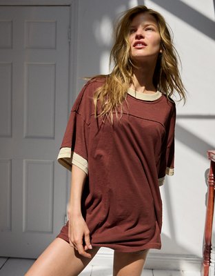 Aerie Crew Oversized Boyfriend T-Shirt